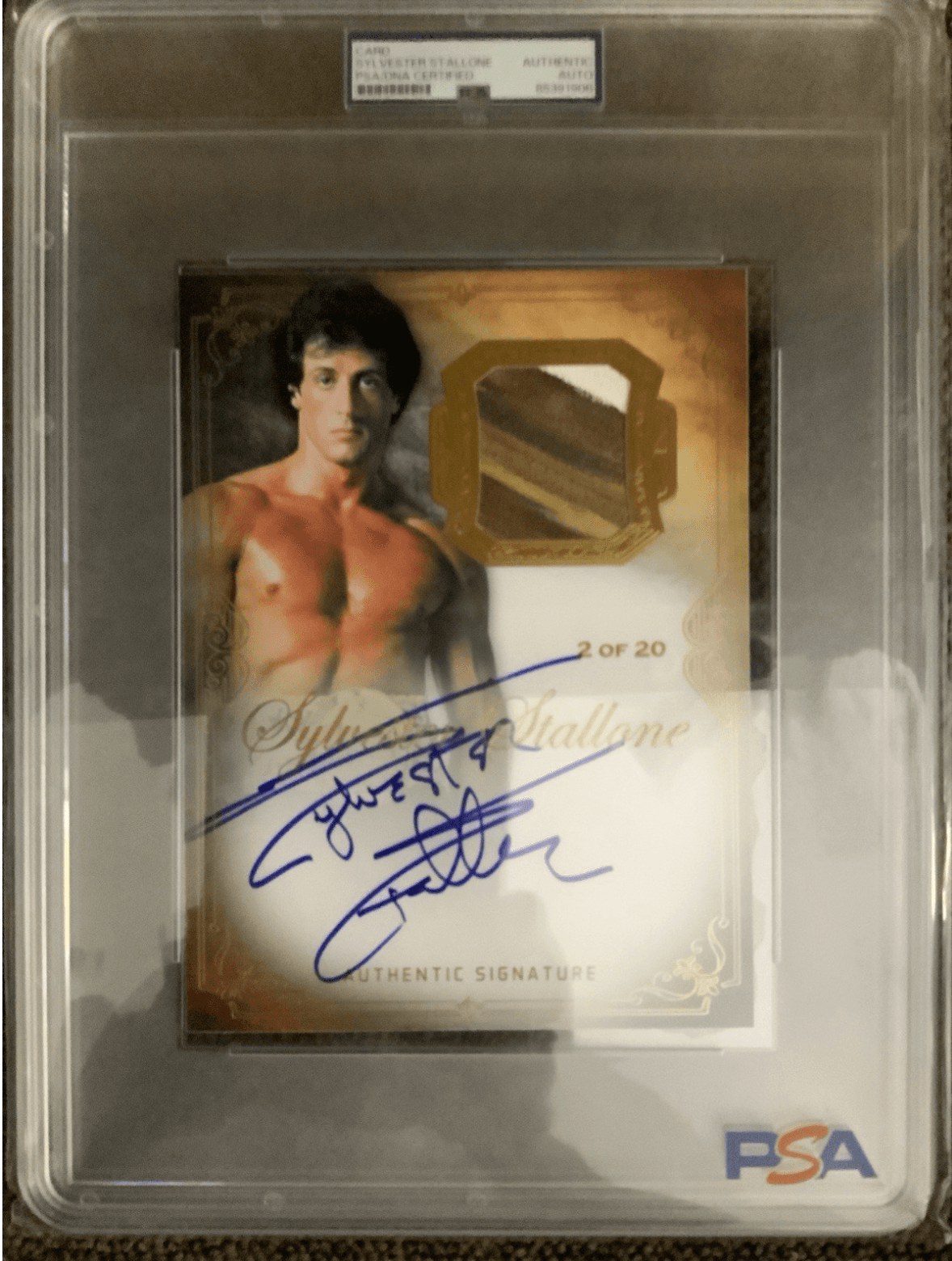 Sylvester Stallone Signed Limited Edition Card (2/20) – PSA/DNA Certified